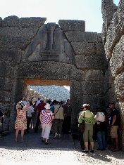 la porte des lions à Mycènes